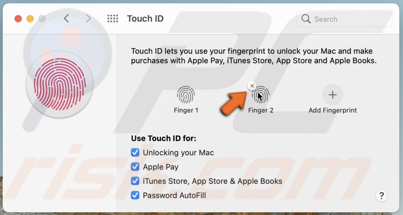Remove fingerprint