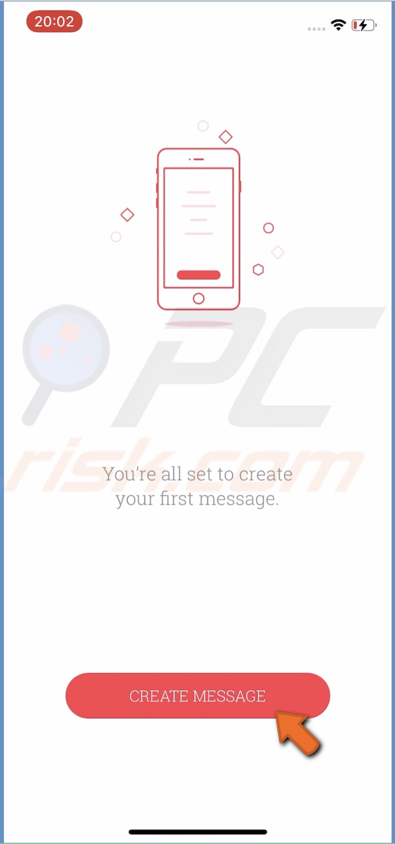 Tap on Create Message