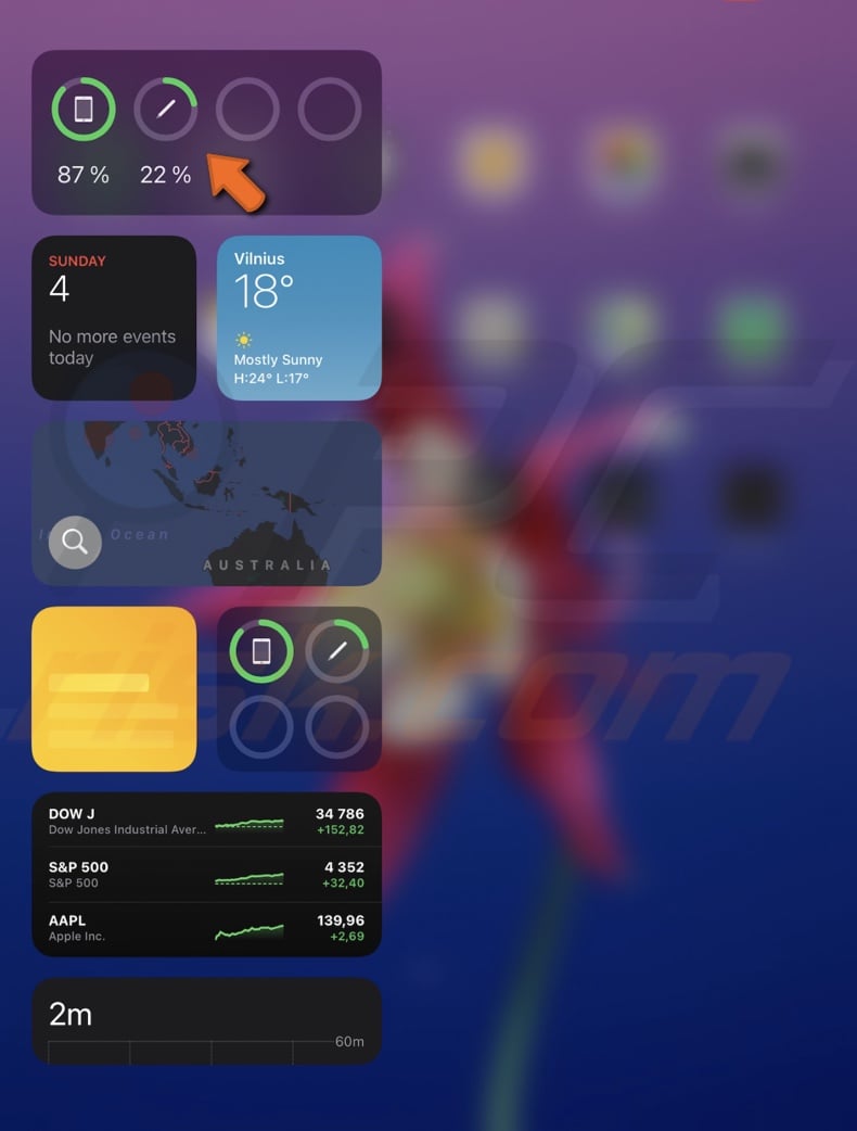 Check the Apple Pencil battery