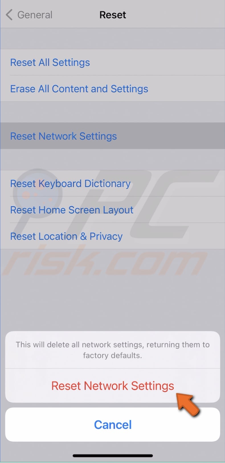 Reset Network Settings