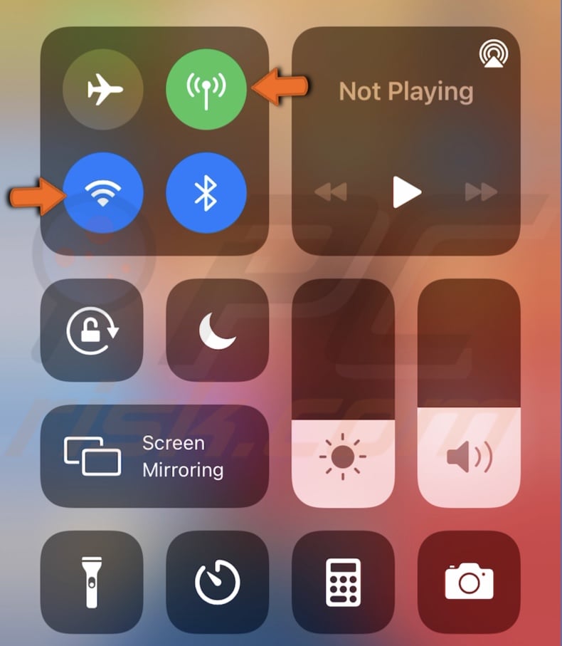 Turn on Internet connection