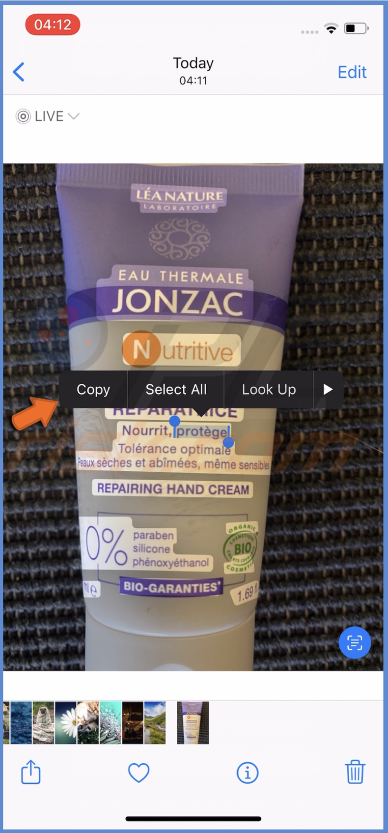 Choose what you want to do with the digitalized text