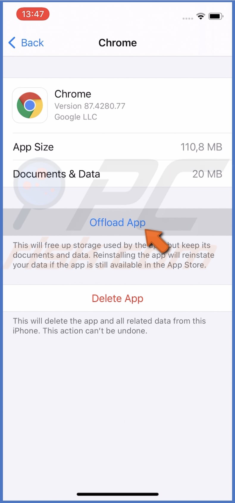 Offload app