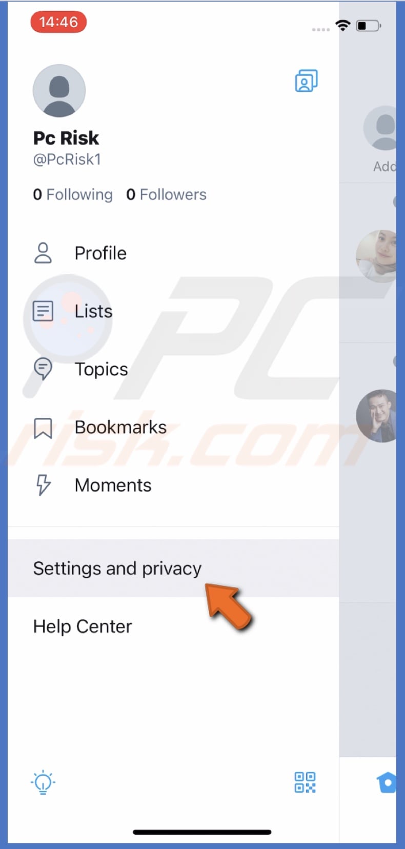 Go to Twitter Settings & Privacy
