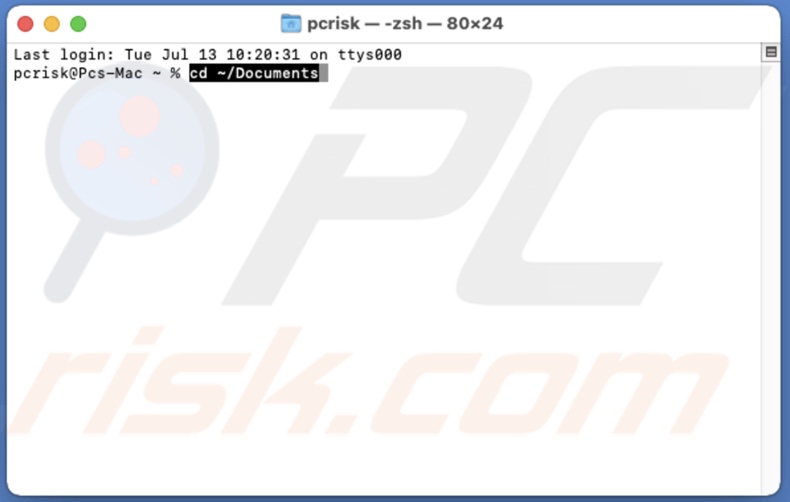 Enter the folder name you want to scan