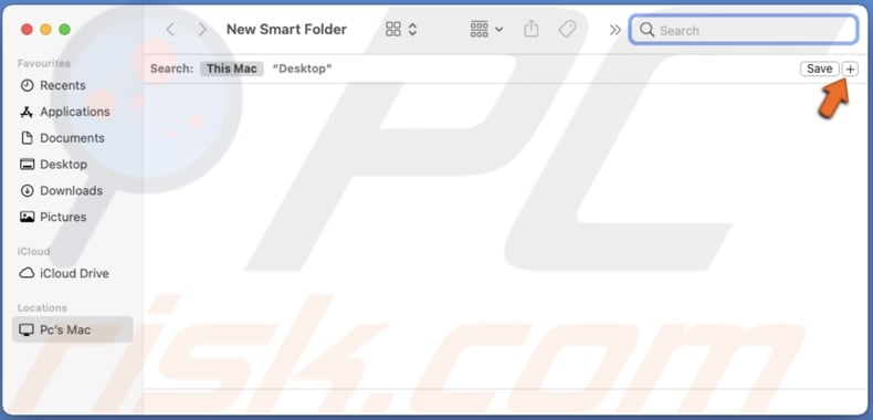 Click on the + button