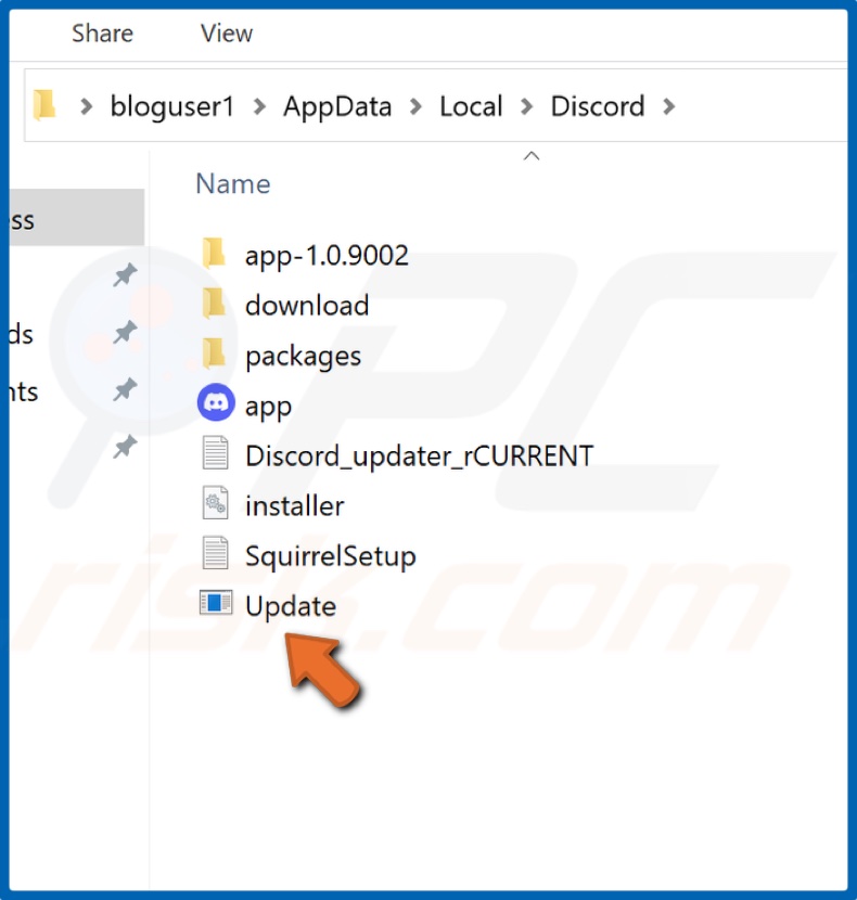 Run Discord's Update.exe