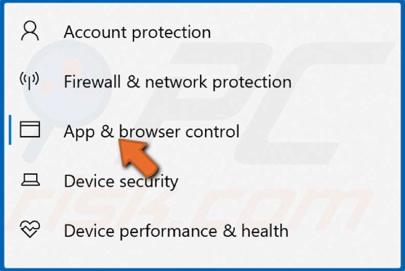 Select App & browser control