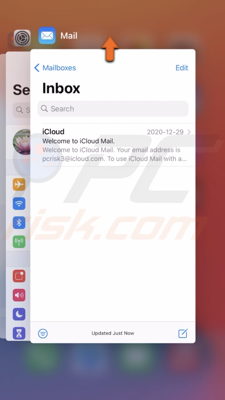 Close Mail app