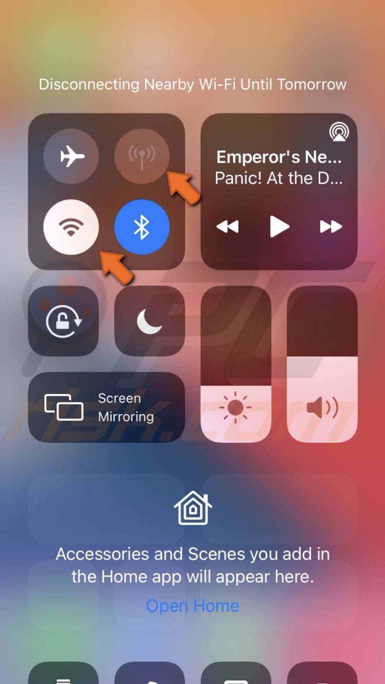 Disable the internet