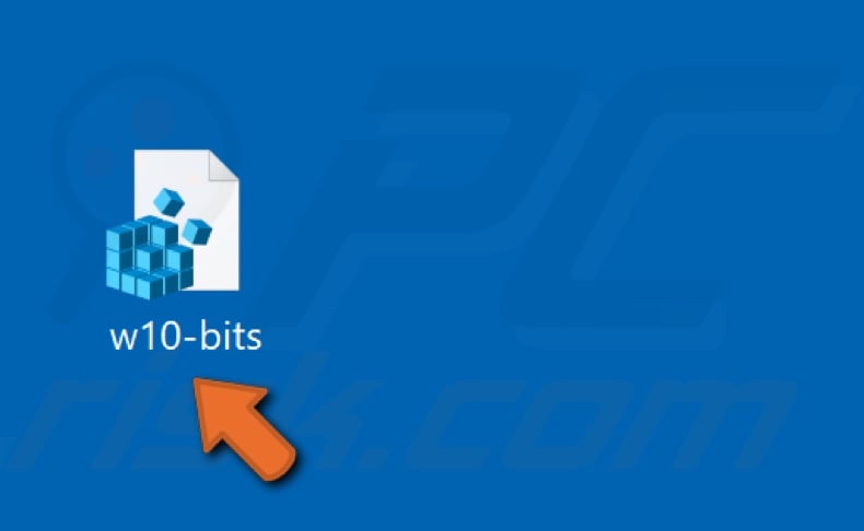Open the w10-bits.reg file