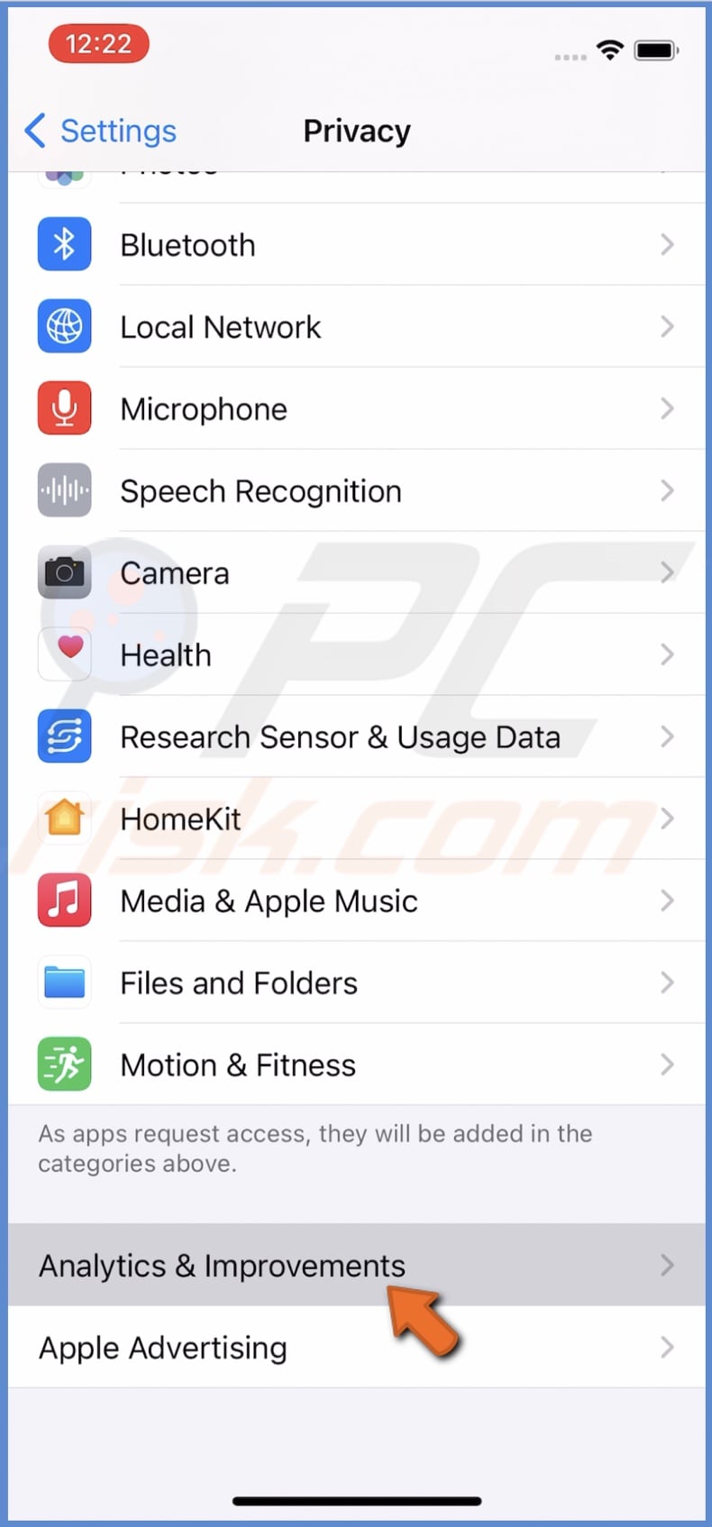 Tap on Analytics and Improvements