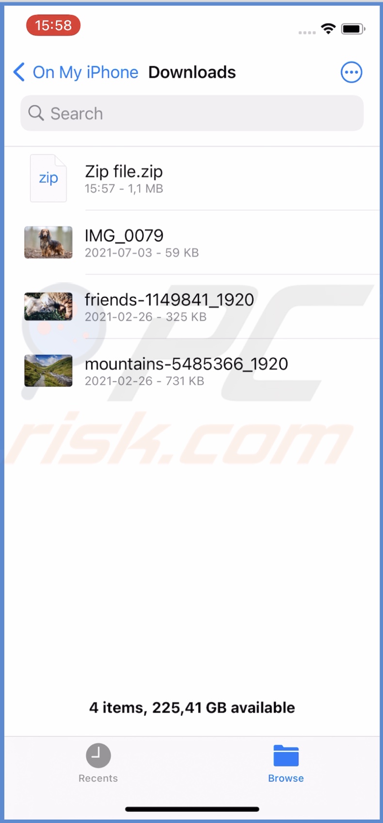 Zip file will be created