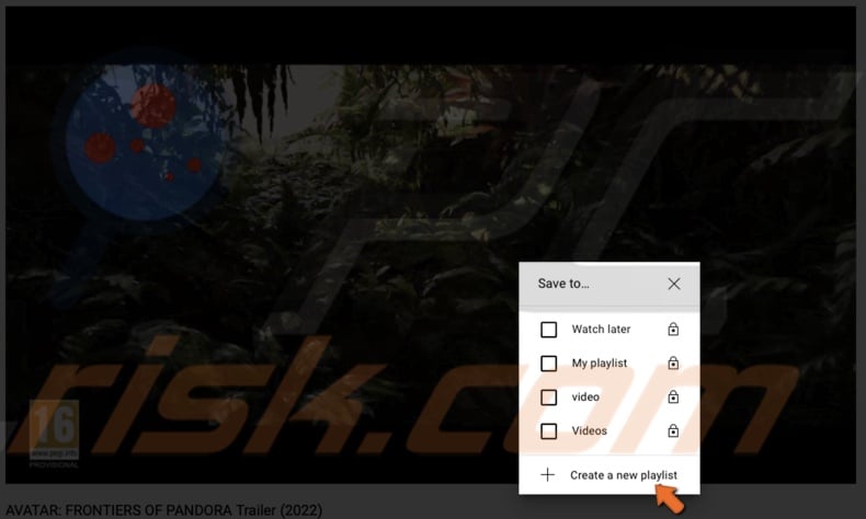 Click on Create a New Playlist