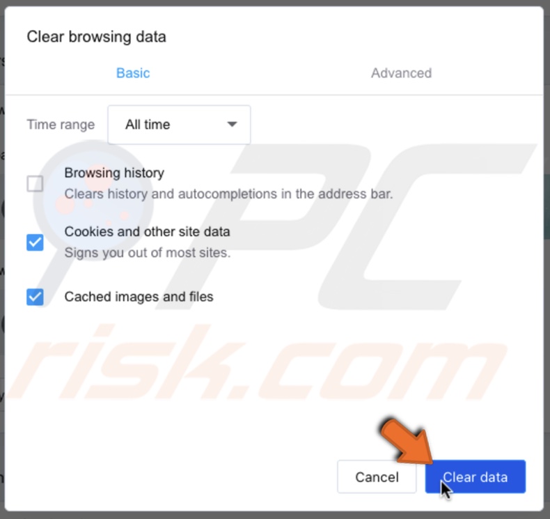 Clear Opera cache and cookies