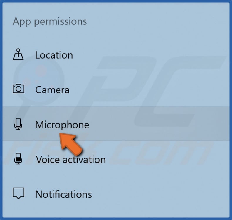 Select Microphone