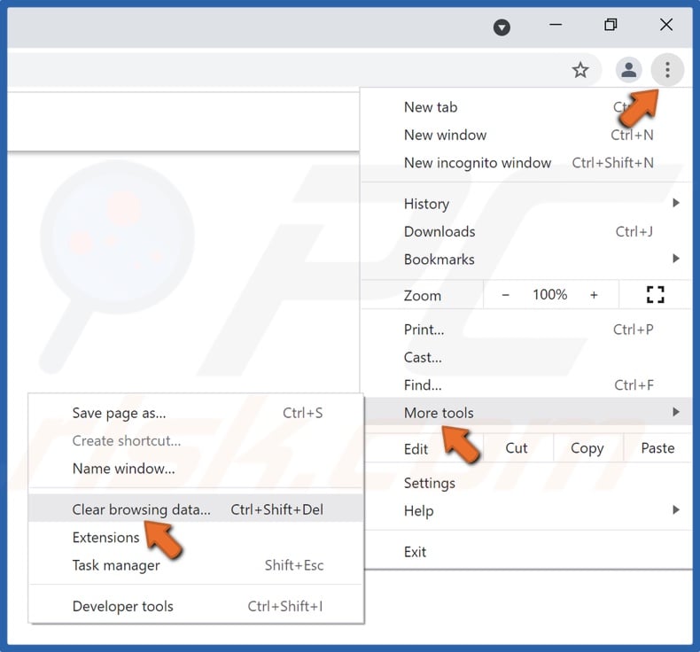 Select Clear browsing data
