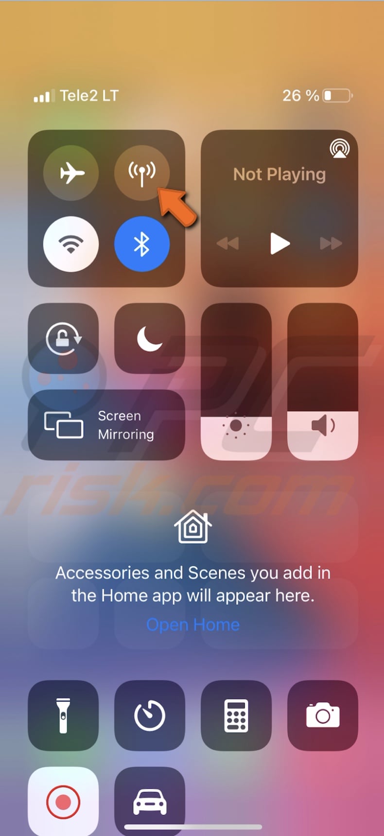 Disable Cellular data