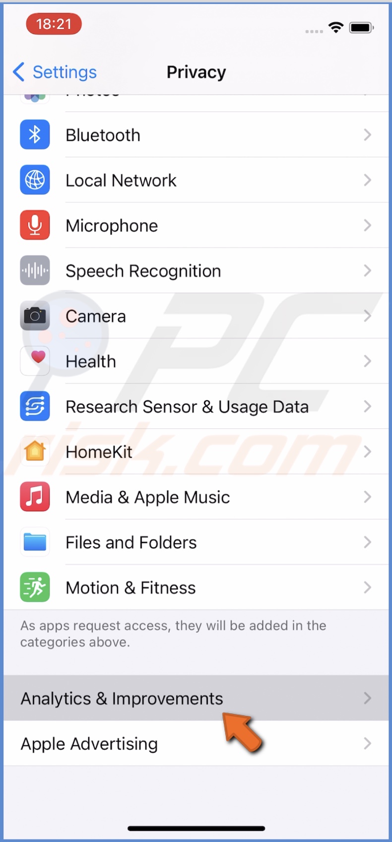 Tap on Analytics and Improvements