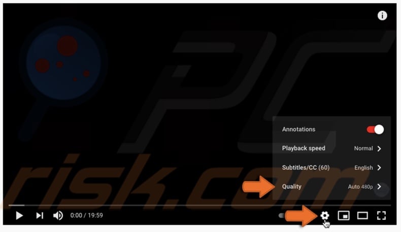 View video quality options