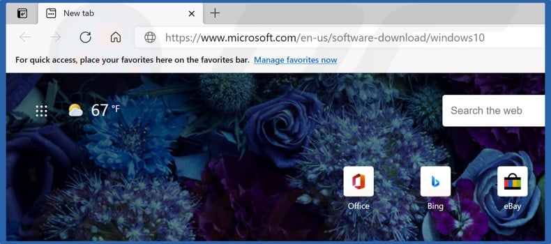 Got to the Windows Update Assistant download page