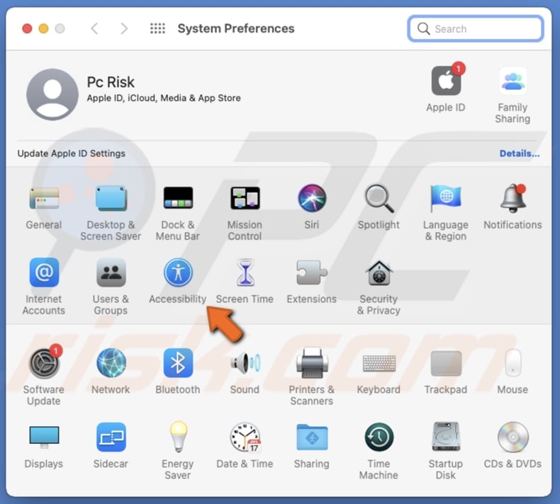Go to Accessibility settings