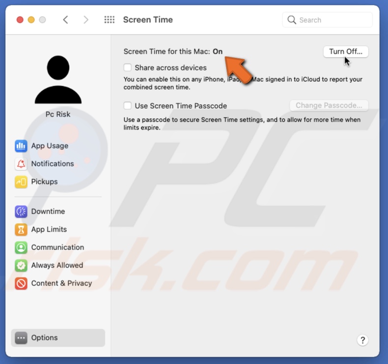 Turn on Screen Time on Mac