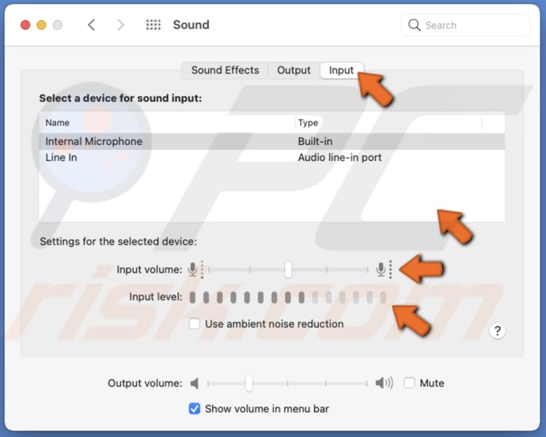 Adjust Sound settings