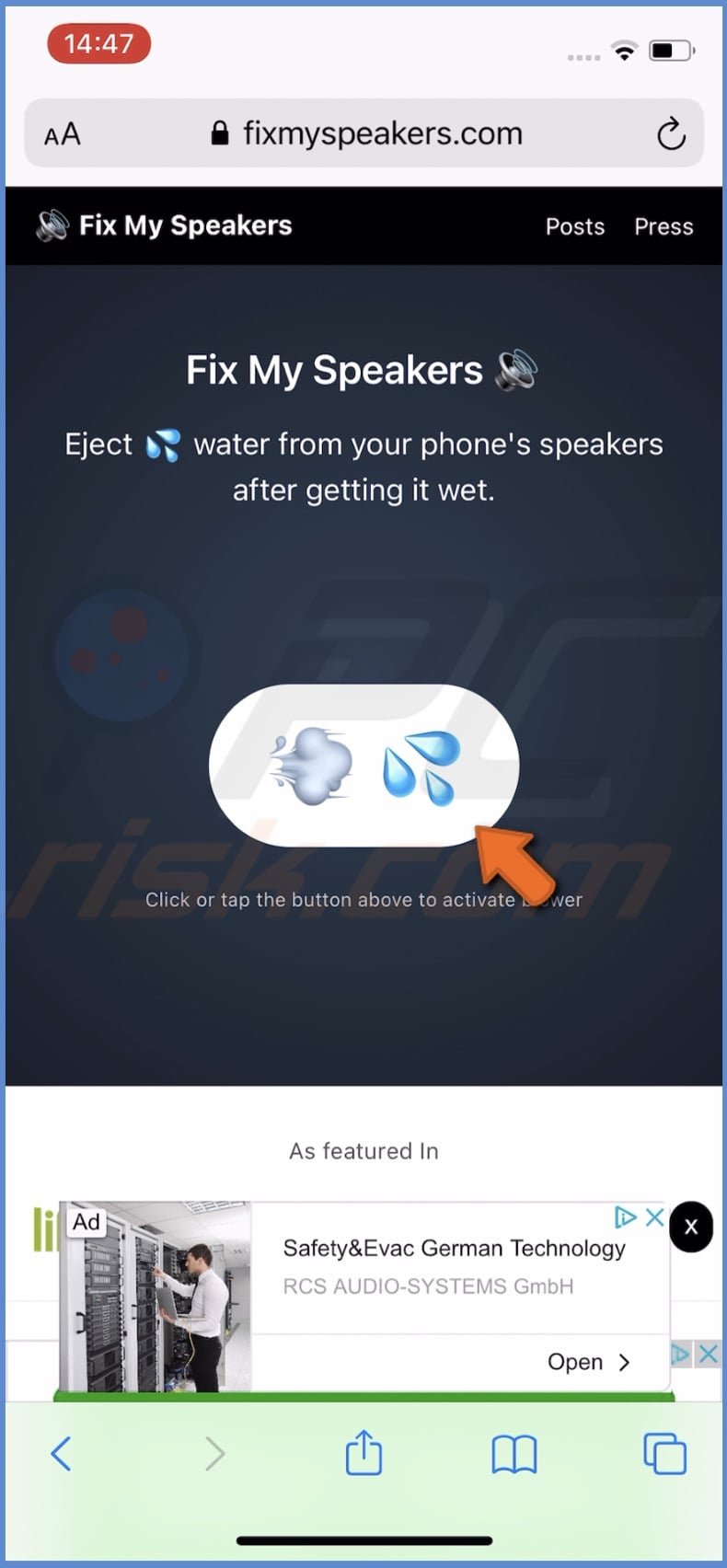 Tap on the Play button