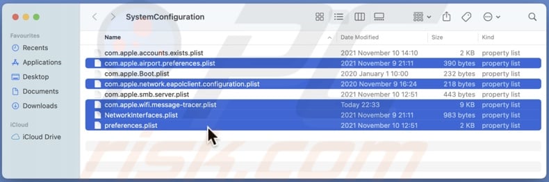 Select and delete files