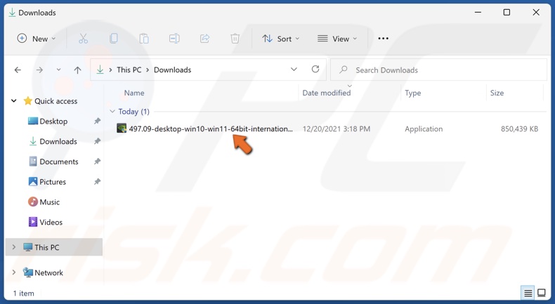 Run the Nvidia graphics driver installer