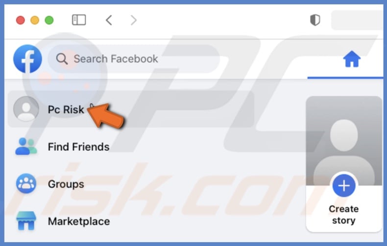 Go to your Facebook profile