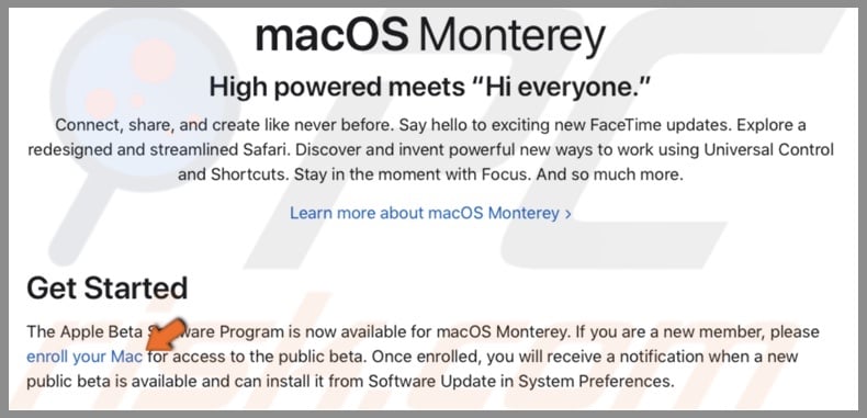 Click on Enroll your Mac