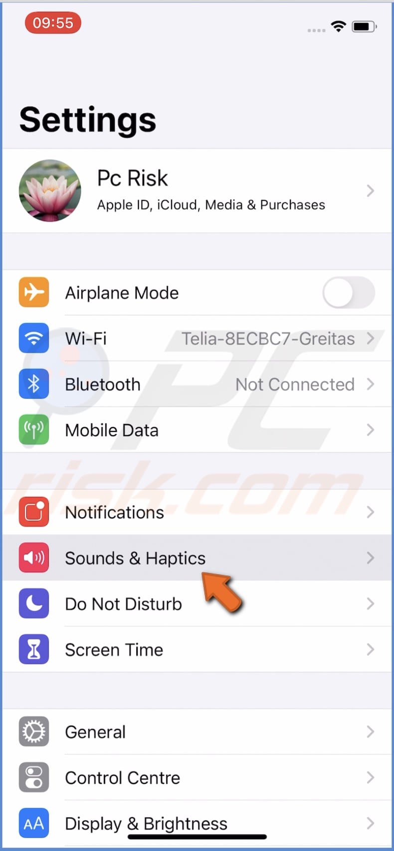 Tap on Sound & Haptics