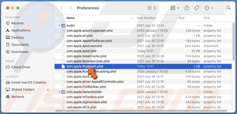 Delete Bluetooth.plist file