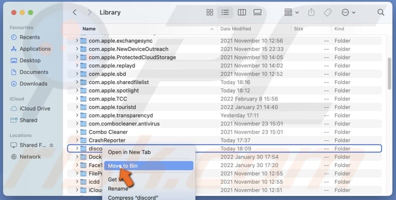 Delete Discord folder