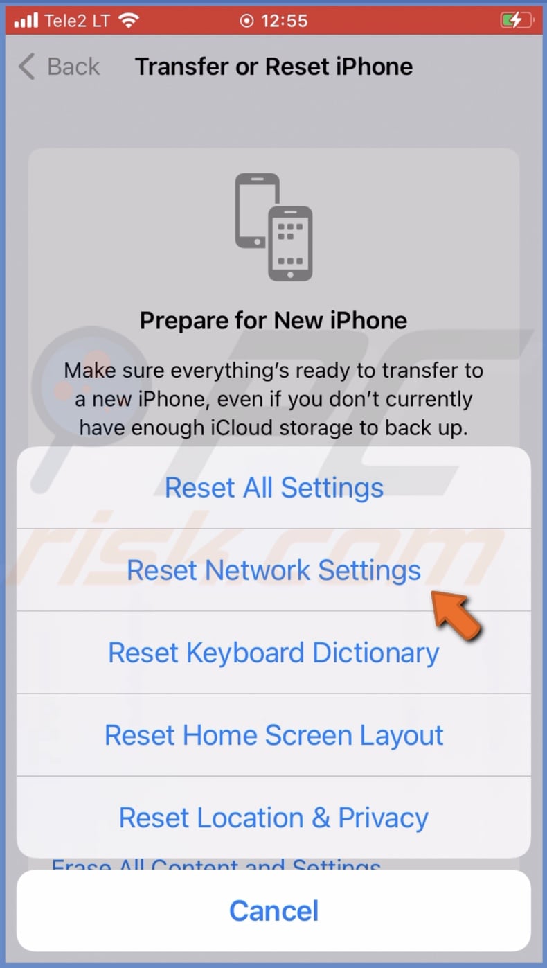 Reset Network Settings
