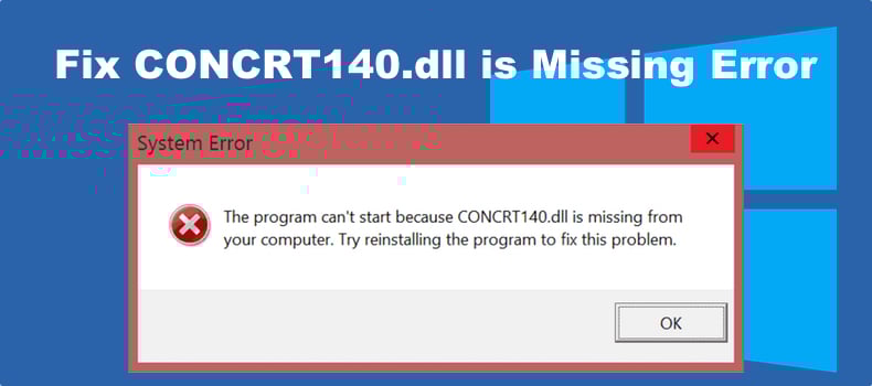 CONCRT140.dll is missing