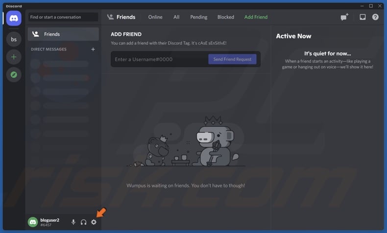 Open Discord User Settings