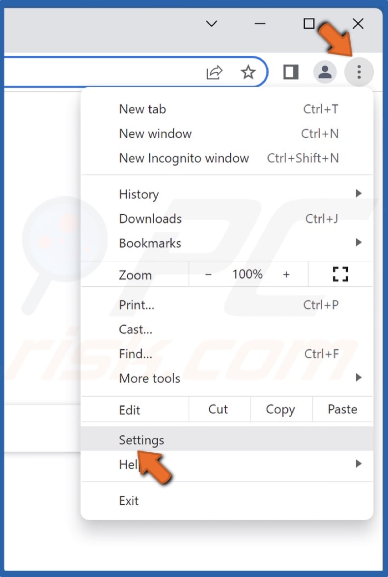 Click the ellipsis and select Settings