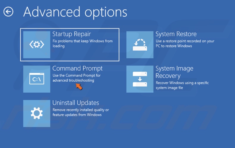 Click Command Prompt