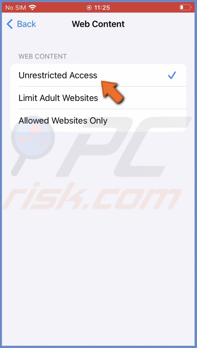 Select Unrestricted Access