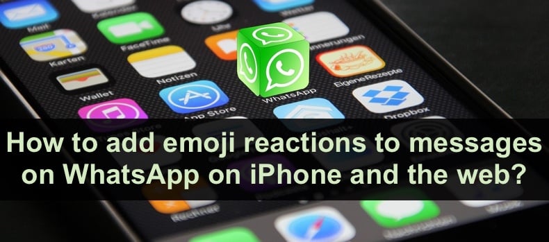 How to add emoji reactions to messages on WhatsApp on iPhone and the web?