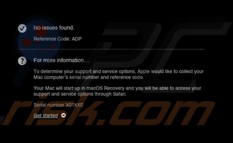 Apple diagnostics report