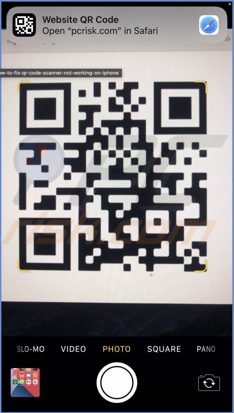 Scan code corretly
