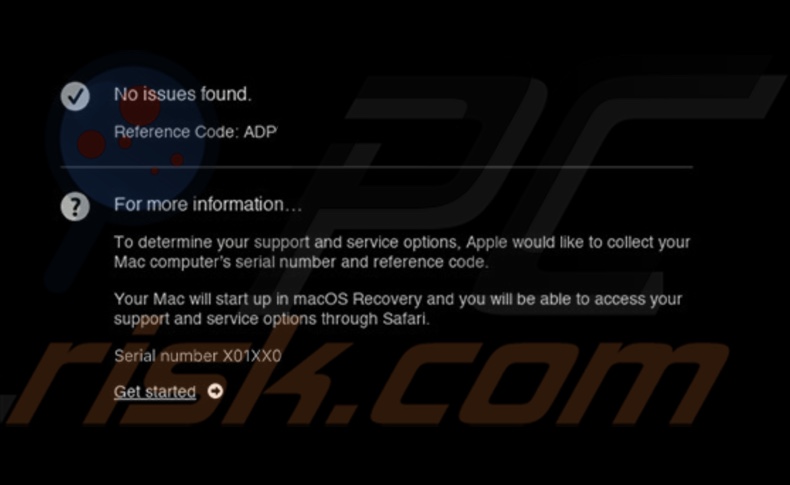 Apple Diagnostics report