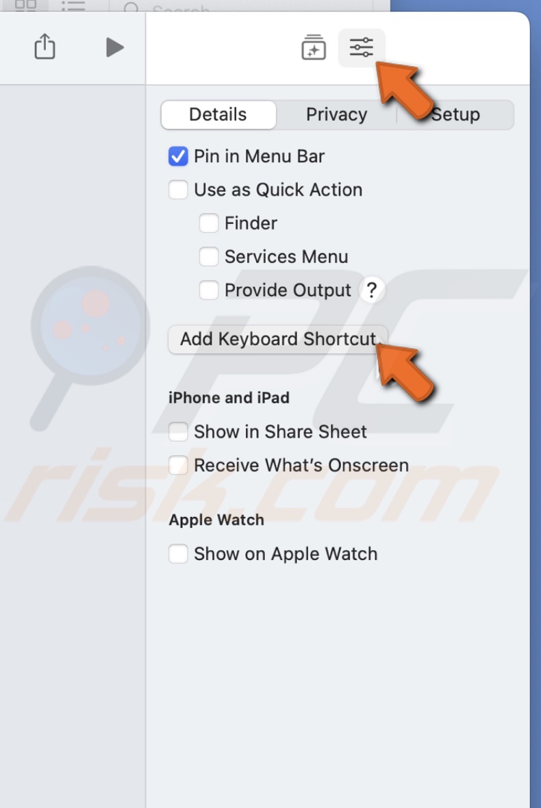 Add keyboard shortcut