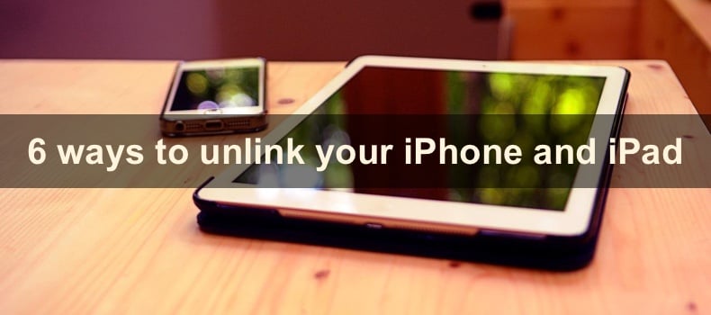 How to stop iPhone and iPad sync?