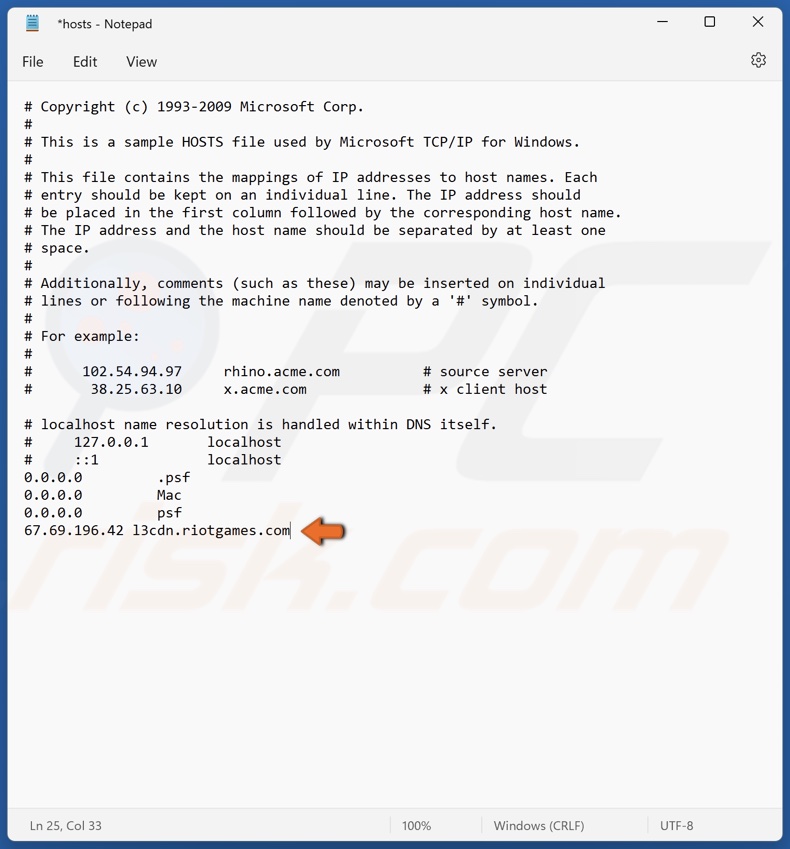 Type in 67.69.196.42 l3cdn.riotgames.com in the hosts file