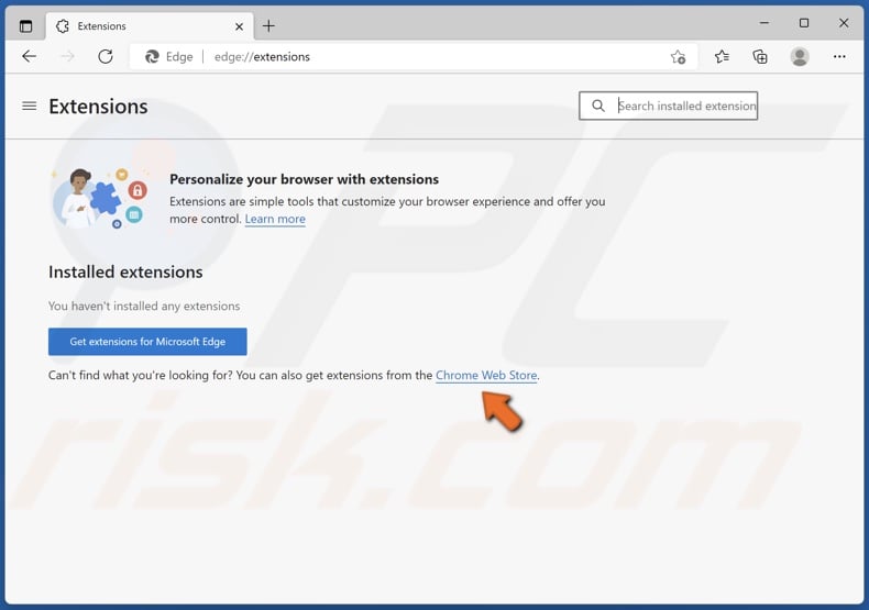 Click Chrome Web Store